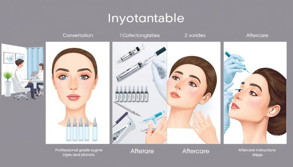 שלבי תהליך ההזרקה הקוסמטיים