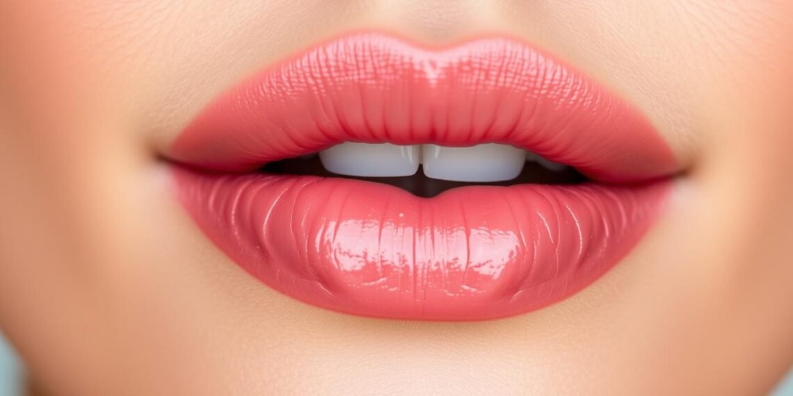 עיצוב שפתיים למראה מלא
