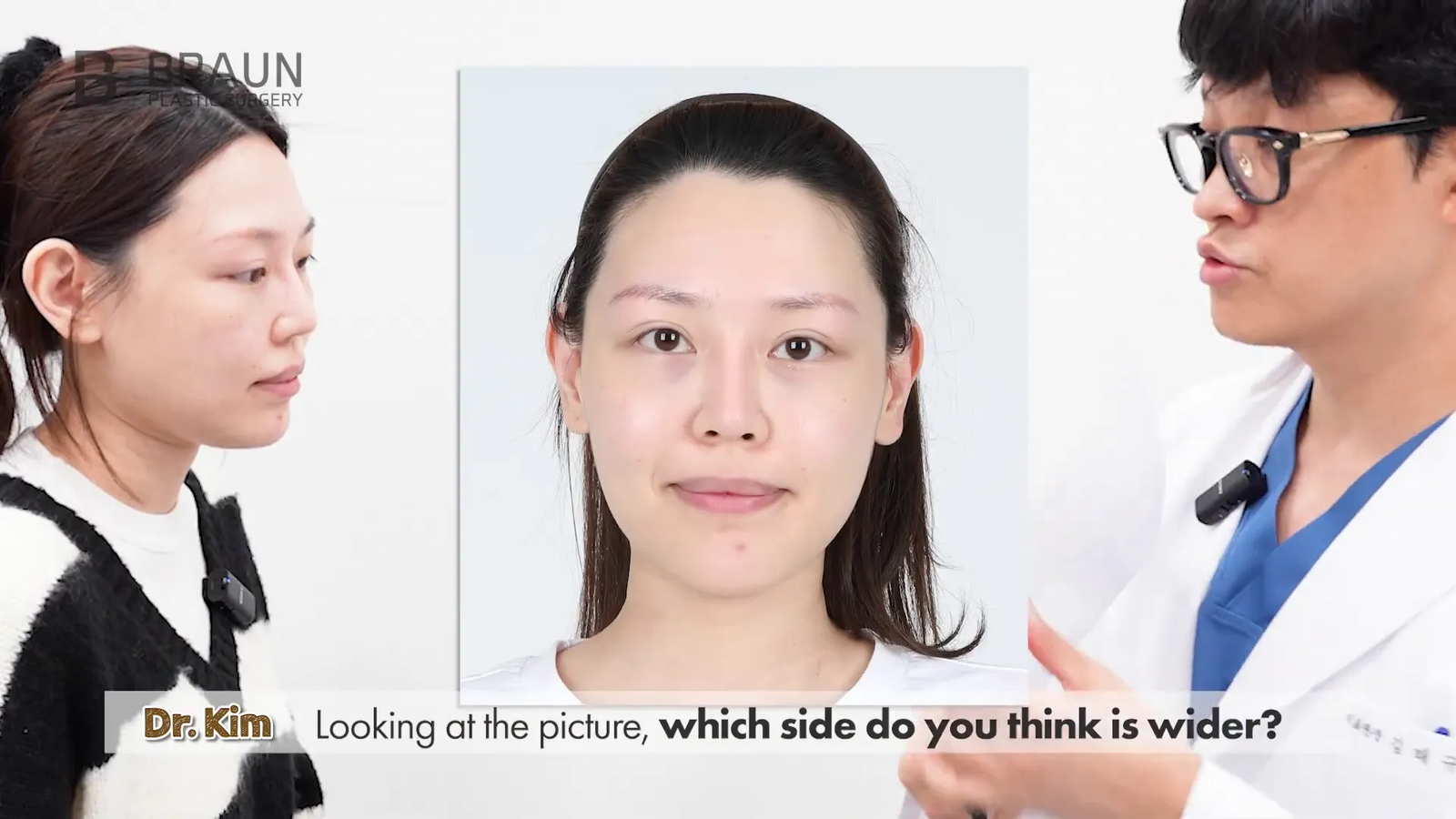 דוקטור קים מתכנן את העיצוב עם המטופלת